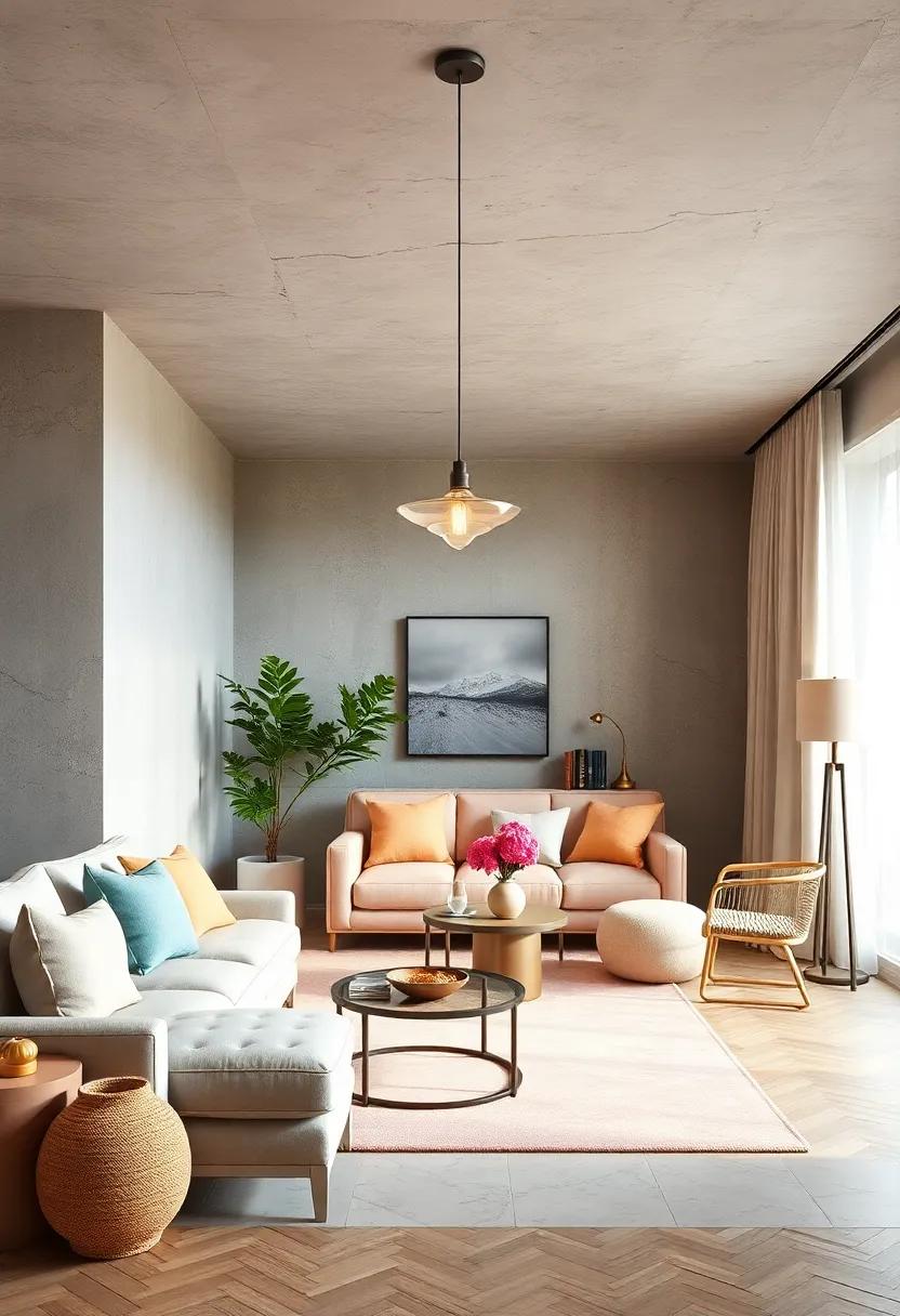 Pastel Lighting Fixtures: Select pendant ⁢lights or table lamps in soft‌ hues to⁣ illuminate ‍your space with a soothing glow