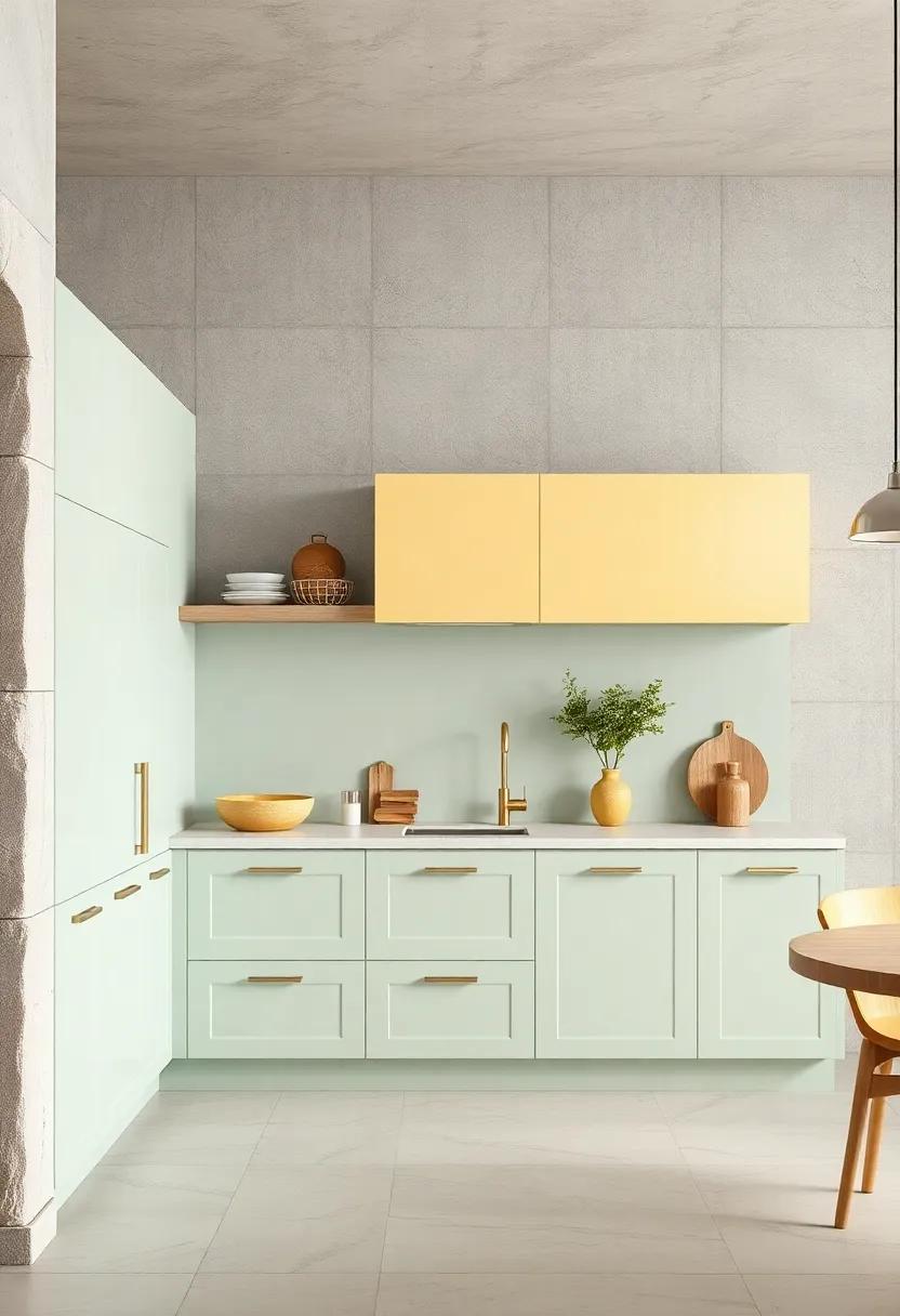 Pastel Kitchen Cabinets: Refresh⁣ your⁤ kitchen with mint green ‍or pale ‌yellow cabinets for ‍a cheerful yet ​subtle appeal