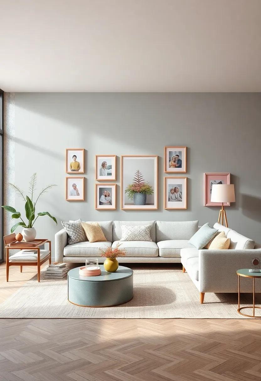Pastel Picture Frames: Frame your ‌favorite memories in‍ pastel frames to tie in ‍with ⁢your color‌ scheme⁣ throughout the home