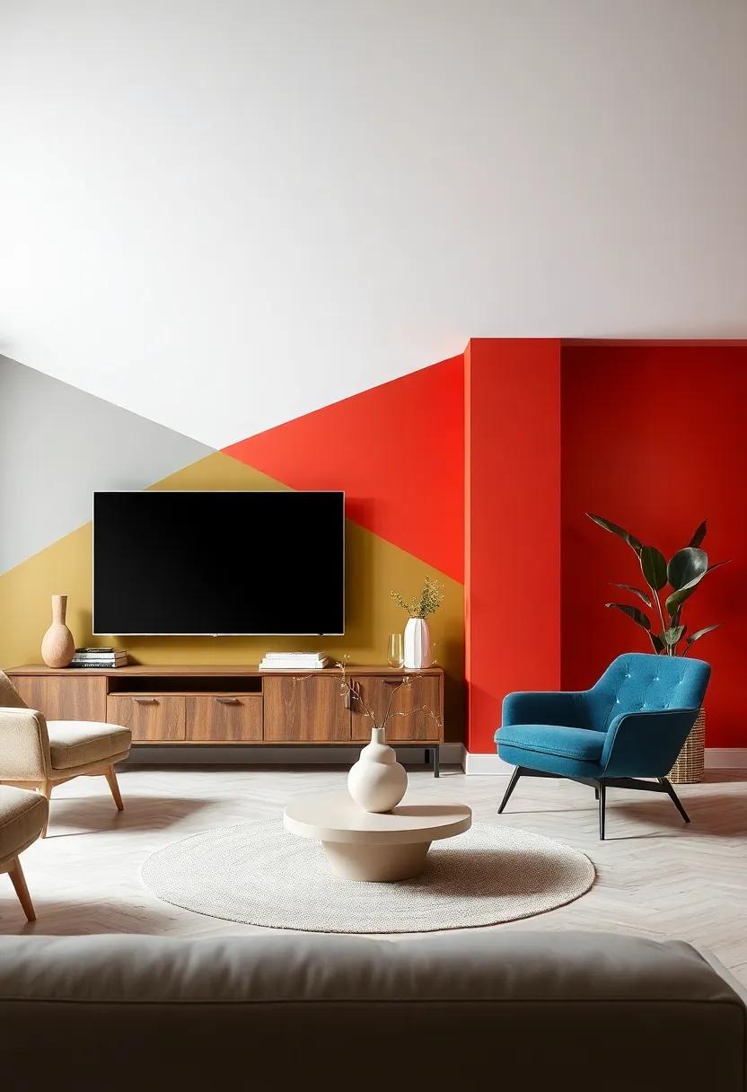 Symphony of ⁤Contrasts: Merging Bold Colors with Subtle Neutrals