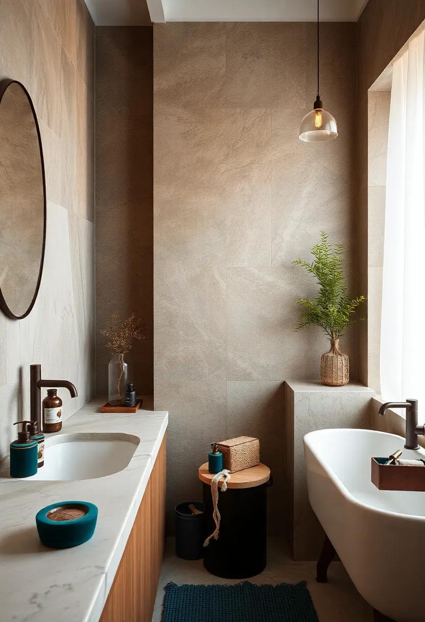 Velvet Bathroom Accessories: Look⁤ for toothbrush ⁤holders, soap⁢ dishes, and containers in soft velvet finishes ​to ‌carry the luxurious‌ theme throughout every aspect of⁣ your space