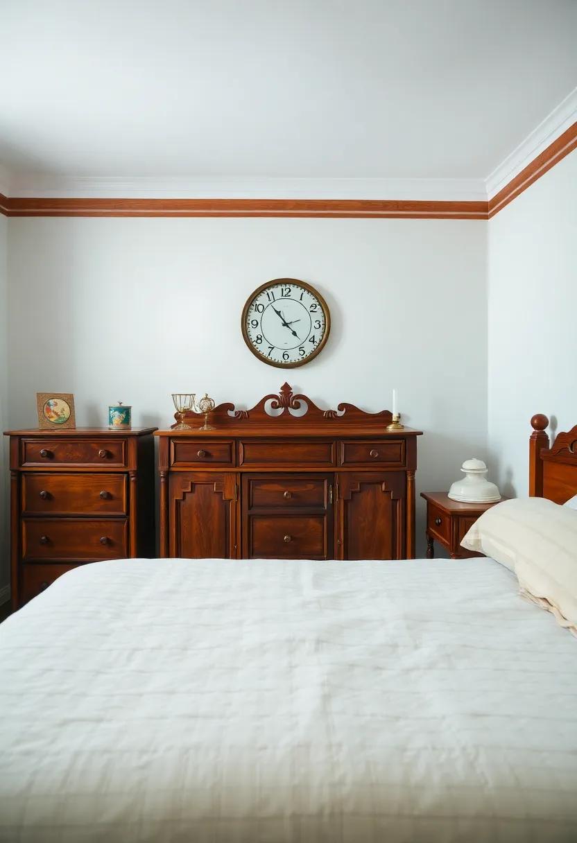 Incorporate Antique ⁣Clock Decor: A vintage clock ⁢can serve ⁢as a functional decor piece that highlights the charm of days gone by