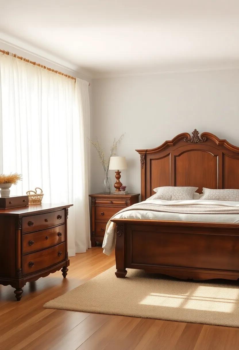 Embrace Natural Light: Enhance the beauty of your antique furniture by maximizing natural light with sheer curtains, allowing ​the grains‌ and finishes to⁤ shine