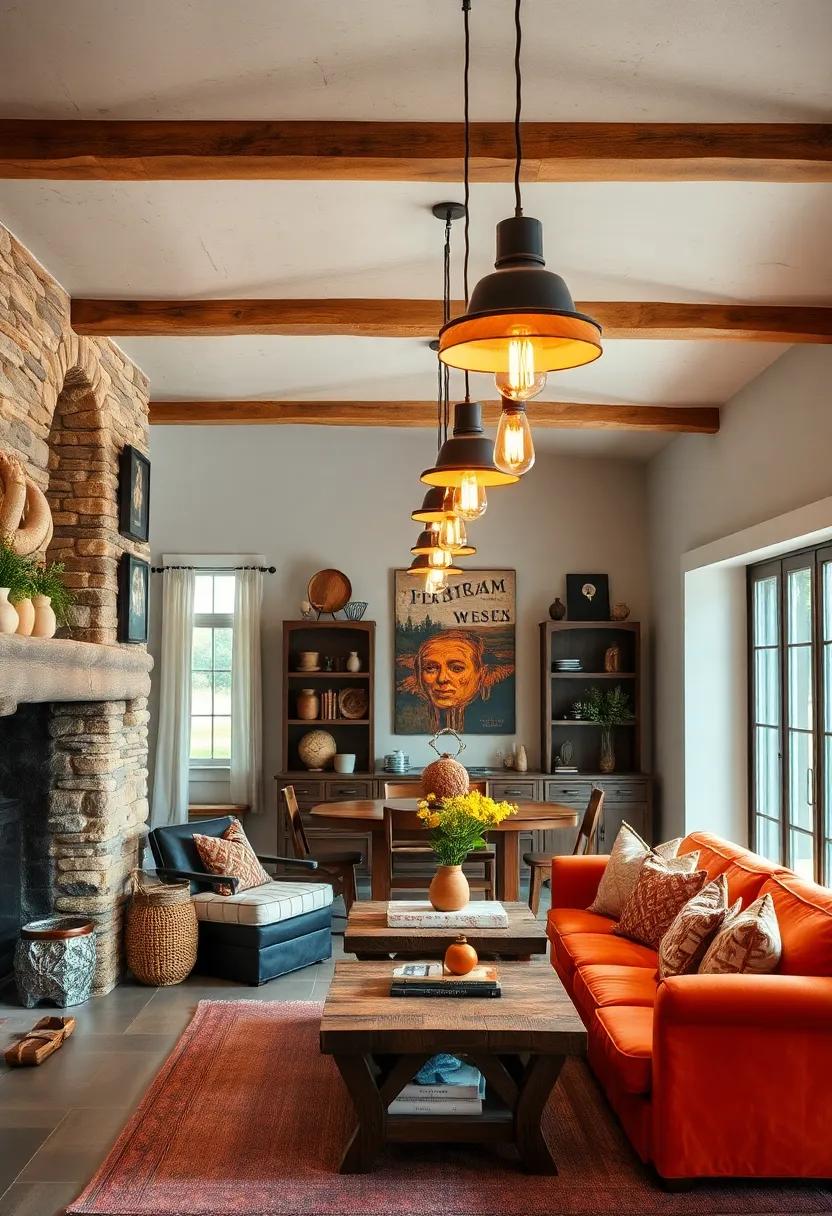 Artsy Abode: ‌A former artist’s studio is adorned⁤ with ​hand-painted light fixtures that double as art pieces, ‌each‍ telling a unique story while⁤ illuminating the vibrant interior