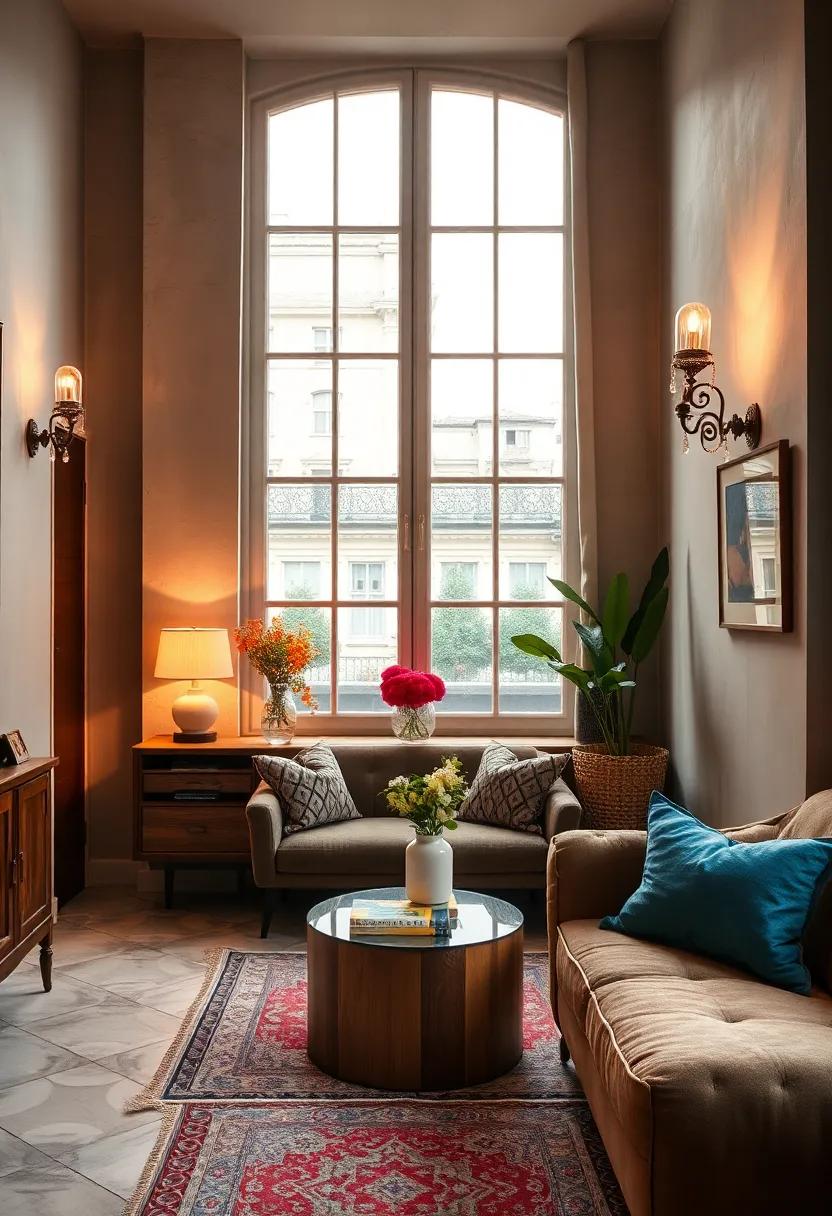 Parisian Elegance:⁢ This chic vintage Parisian apartment includes delicate⁢ crystal wall sconces that glimmer ‌and​ shine,enhancing the romantic vibe of the city’s architectural beauty