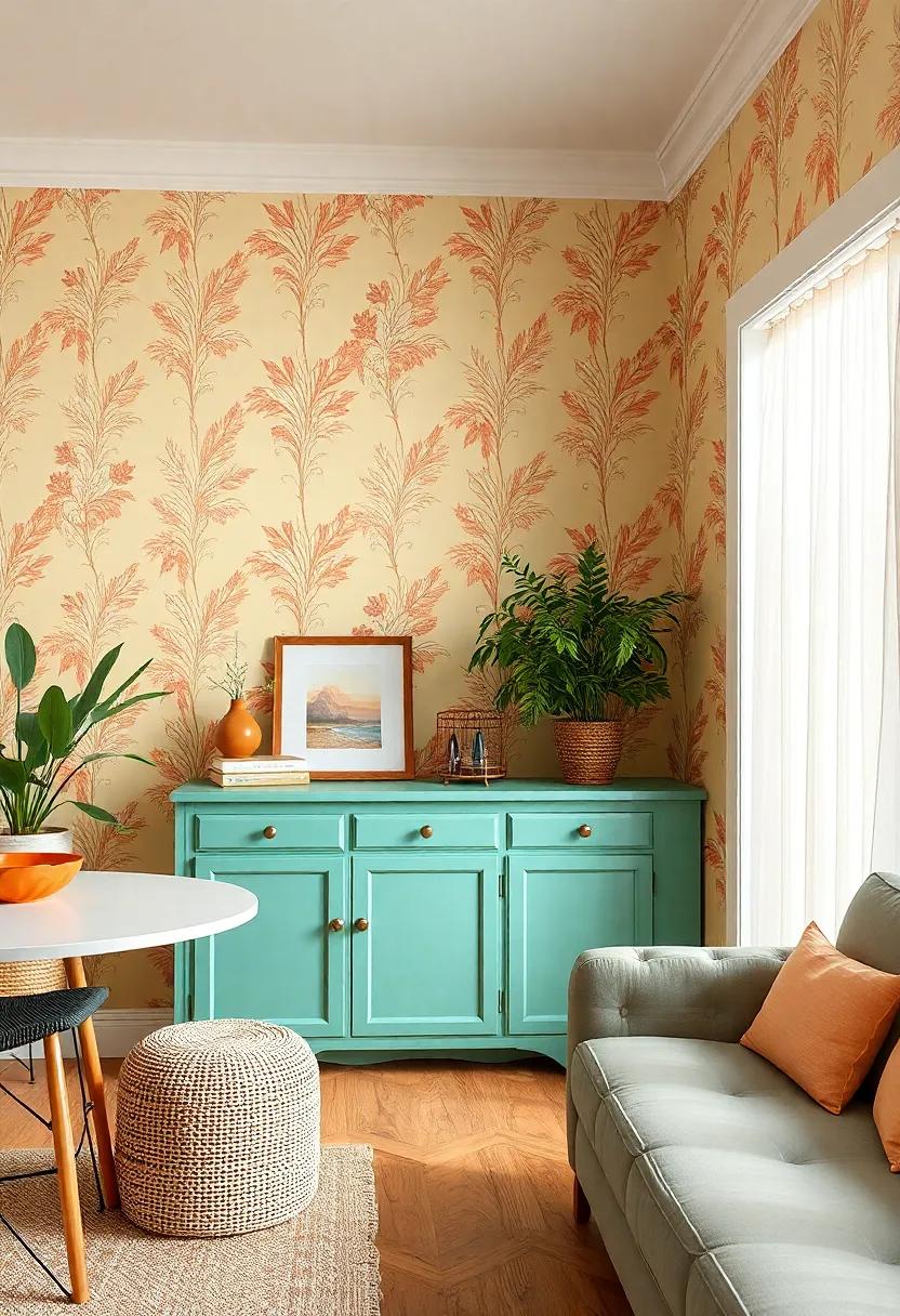 Embracing the Allure of Retro ‌Colors in Vintage Wallpaper Designs