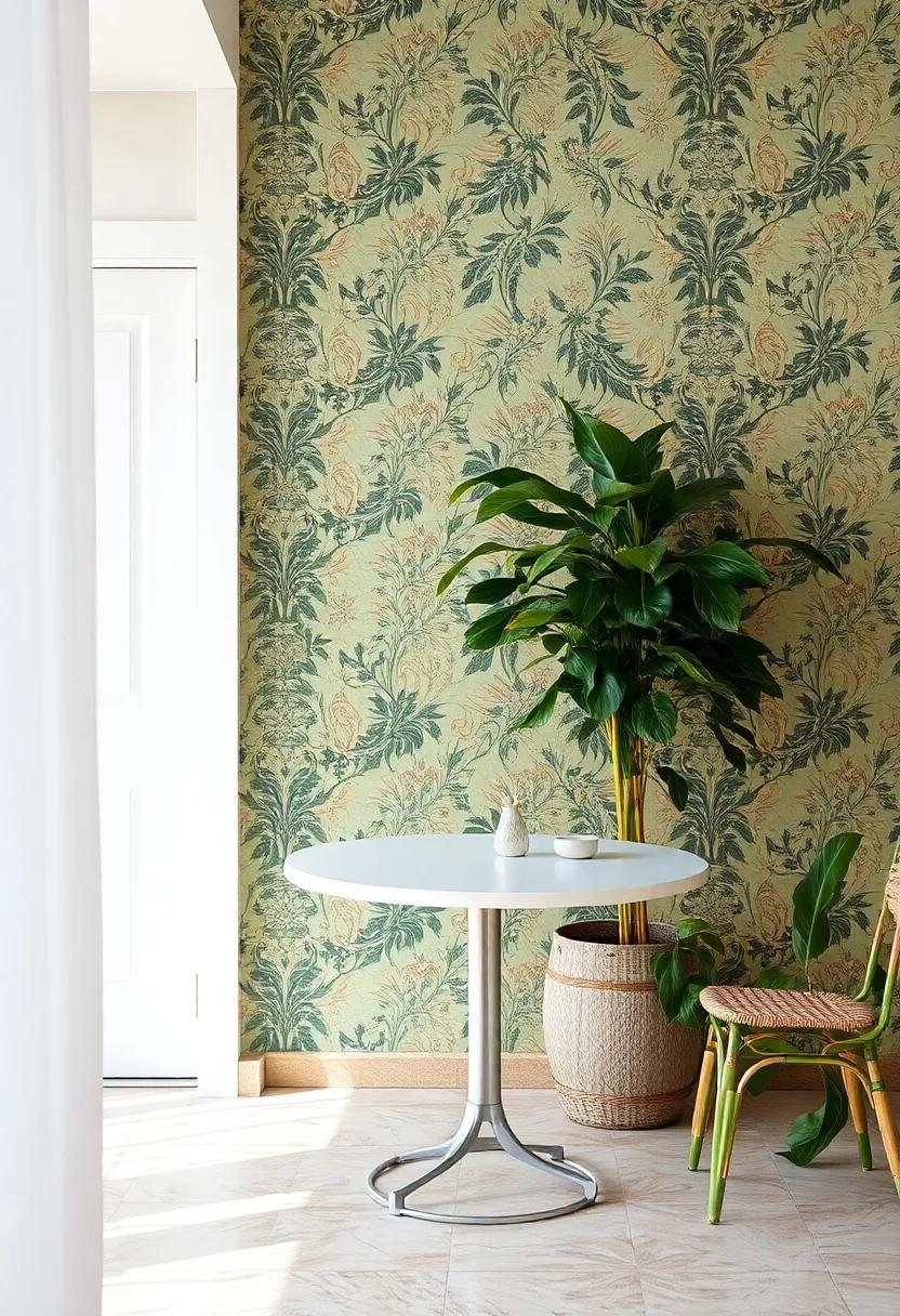 Letting Nature In: incorporating Vintage Wallpaper in Outdoor Spaces