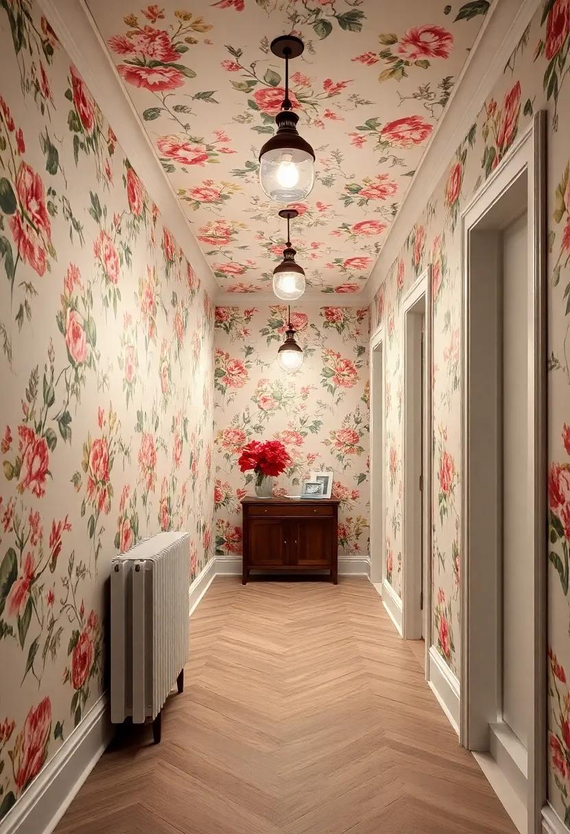 Floral⁤ Wallpaper: Choose vintage-style⁣ floral wallpaper to create a ​stunning backdrop that pairs beautifully with classic lighting