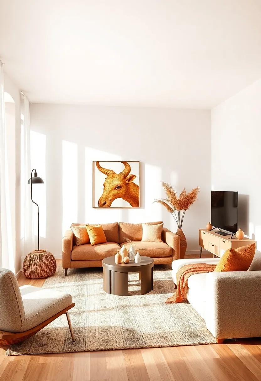 Embrace Nature's⁣ Warmth with Earthy ‍Tones for a Cozy Living Room⁣ Atmosphere
