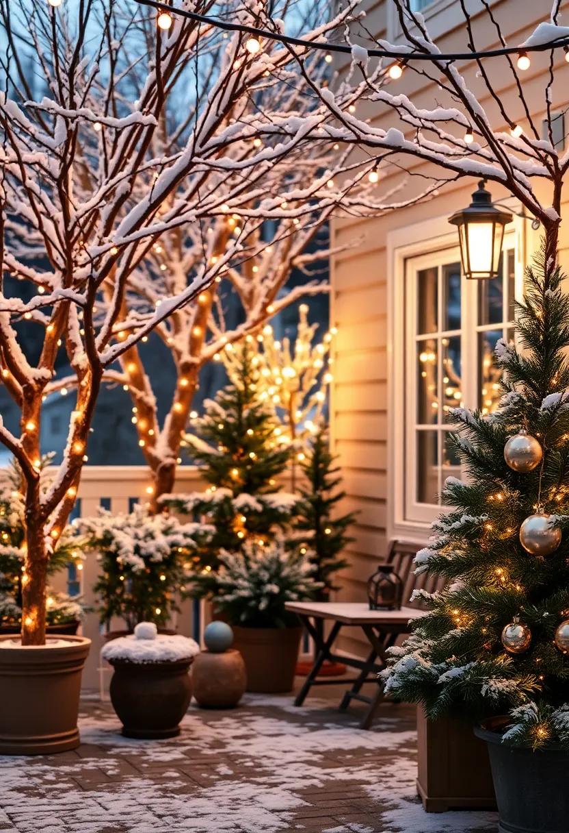 Wrap trees ‍and shrubs in twinkling fairy⁣ lights for a whimsical⁣ winter wonderland effect