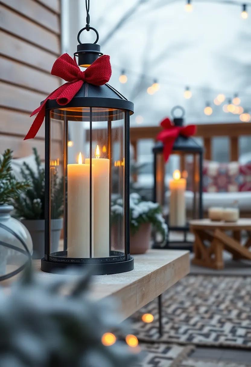 Utilize lanterns‌ filled with LED candles to add a rustic charm to your outdoor space