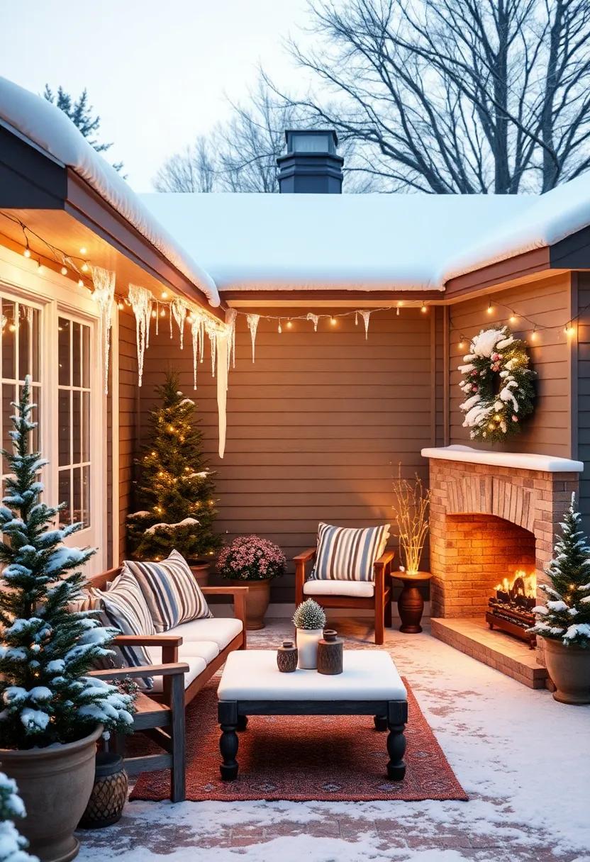 Hang icicle ⁢lights from the roofline for a classic winter ambiance​ that never goes out‍ of style