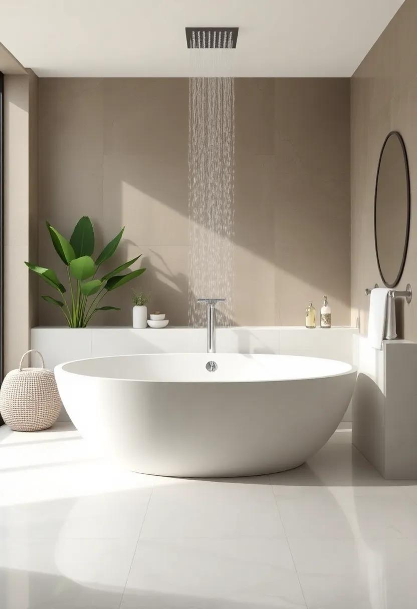 Rainfall ⁢Showerhead: Install a rainfall​ showerhead to ⁢mimic nature and enhance your shower experience