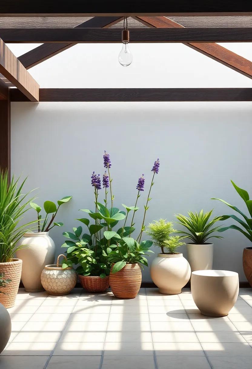 Aromatic ⁣Plants:​ Surround your patio with fragrant plants ⁢like⁤ lavender ⁢and jasmine,‍ enhancing the sensory experience ​with calming scents