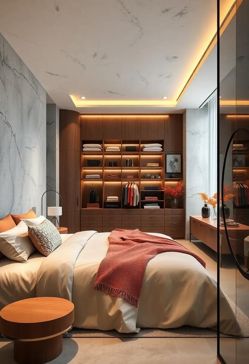 27 Chic Ideas for Designing a Modern Bedroom with a Walk-In Closet Sanctuary