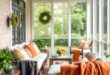 Transform Your Screened Porch: Cozy Lounges and Stylish Throw Blankets Await!