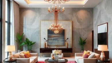 Elevate Your Space: Exploring Luxurious Living Rooms Drenched in Chandeliers