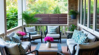 25 Essential Patio Furniture Pieces for Transforming Your Screened Porch Oasis