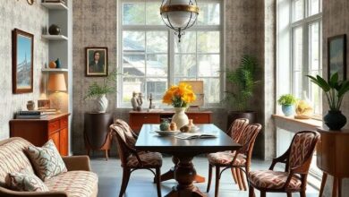 25 Timeless Ideas for Creating a Vintage Dining Room with Classic Retro Patterns