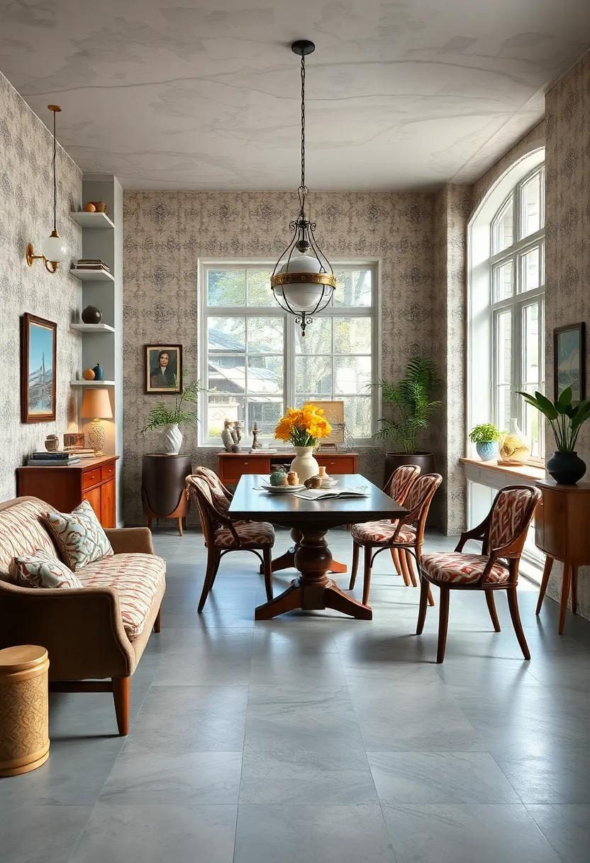 25 Timeless Ideas for Creating a Vintage Dining Room with Classic Retro Patterns