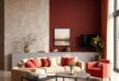 27 Stunning Modern Interiors Blending Warm Burgundy and Elegant Champagne Hues