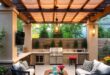 27 Inspiring Outdoor Kitchen Ideas with Pergolas for Your Perfect Backyard Retreat