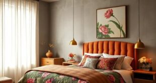 21 Ways to Infuse Your Retro Bedroom with Bold Floral Textiles for Timeless Charm
