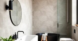 27 Inspiring Bathroom Wall Colors to Pair with Chic Black Accents