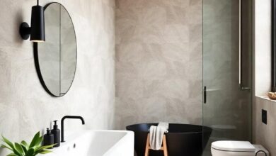 27 Inspiring Bathroom Wall Colors to Pair with Chic Black Accents