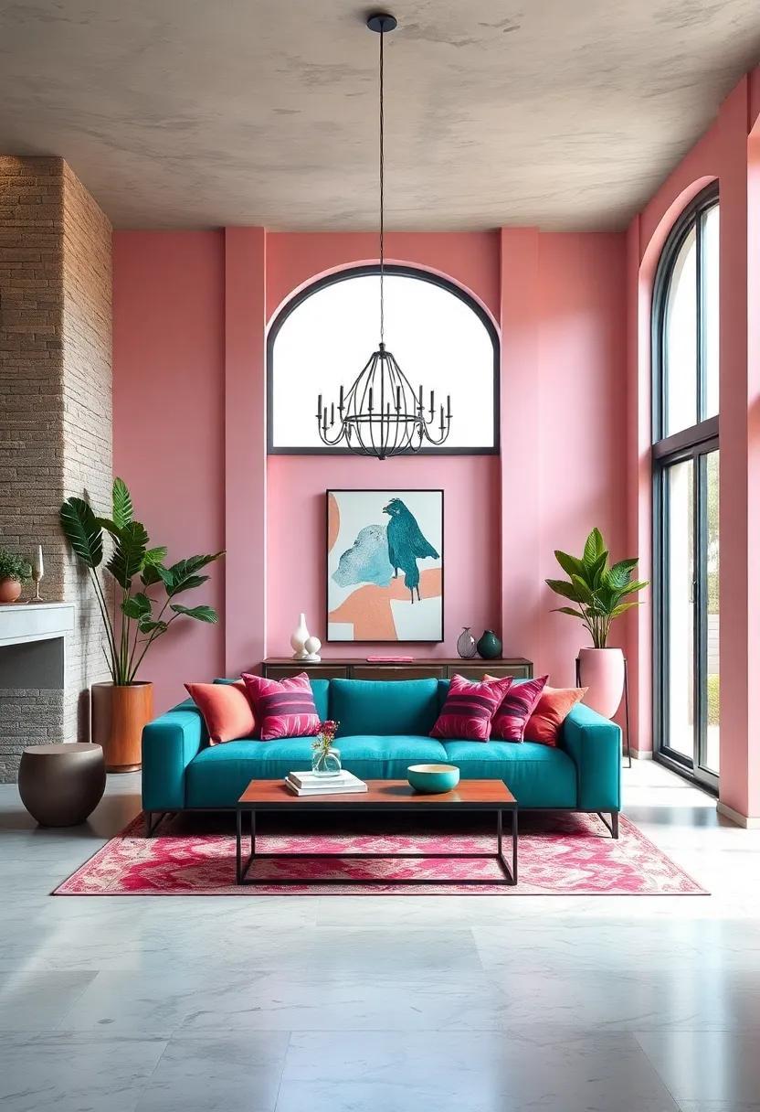 25 Stunning Vibrant Teal and Blush Pink Modern Interiors to Inspire Your Home Decor