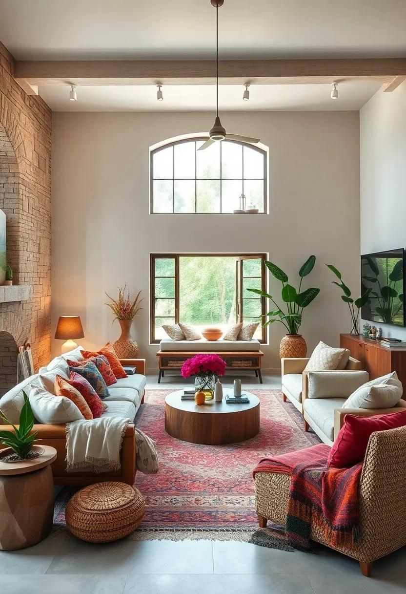 27 Inspiring Elements for a Boho Eclectic Living Room with Natural Charm