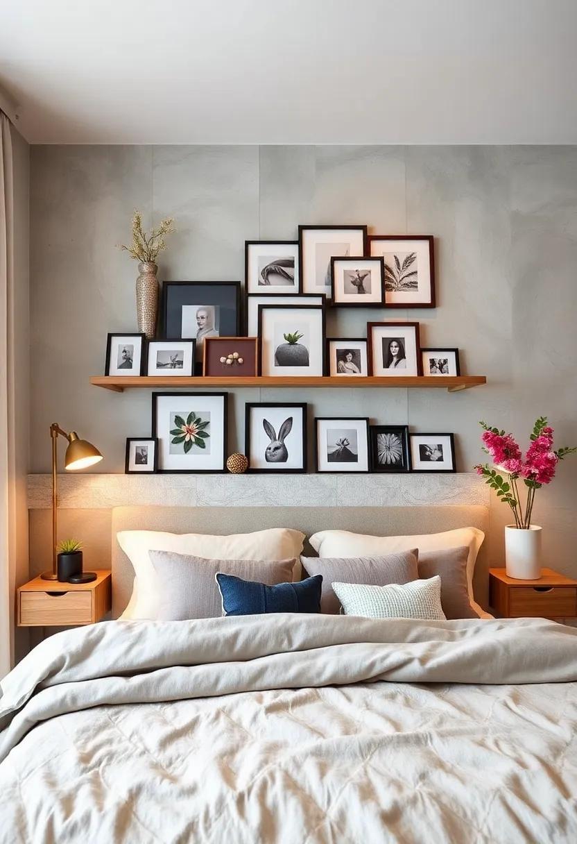 27 Inspiring Ways to Style Your Bedroom Shelf with Picture Frames for a Personal Touch