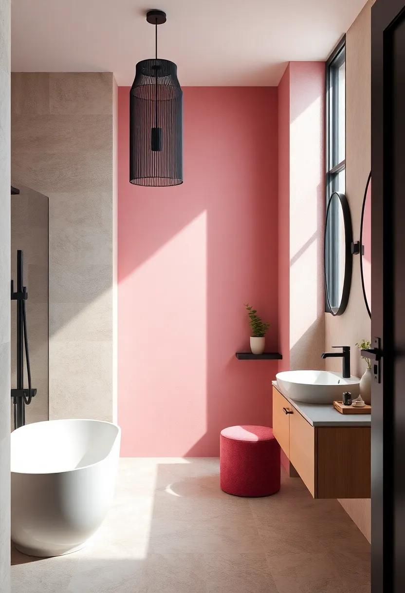 Blush Pink:⁣ A trendy soft pink⁢ that​ embraces femininity​ while ensuring ⁢black accents feel both​ playful and striking