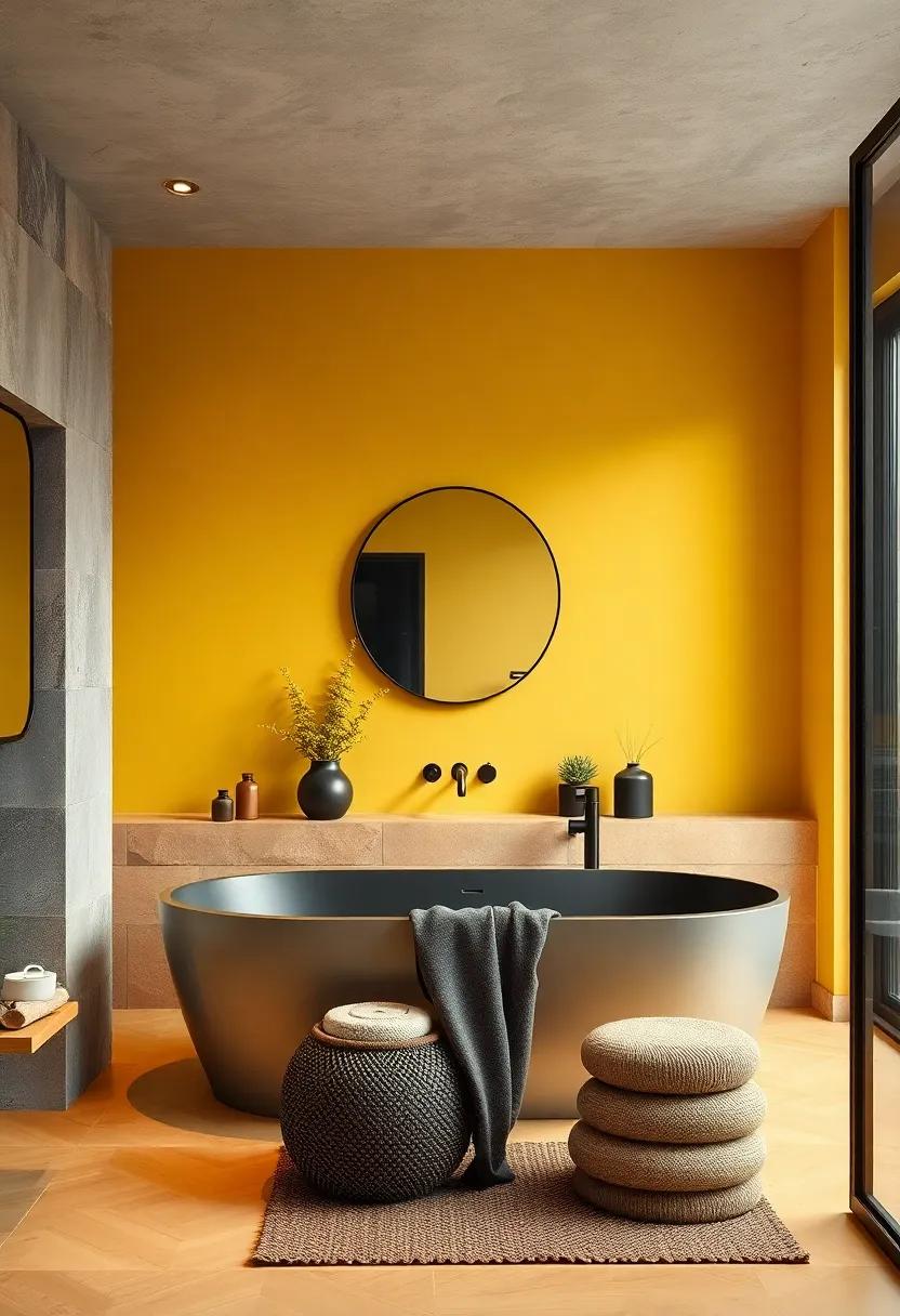 Light Mustard Yellow:⁣ A cheerful and vibrant hue that offers a playful edge against dark black features,enhancing brightness and ⁢warmth