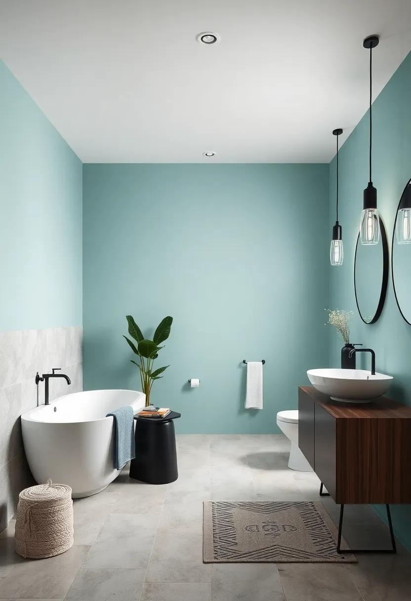 Pale Aqua: refreshingly light,aqua can⁢ bring an open and⁣ airy feel,making ⁤black⁣ accents pop in a ⁢playful way