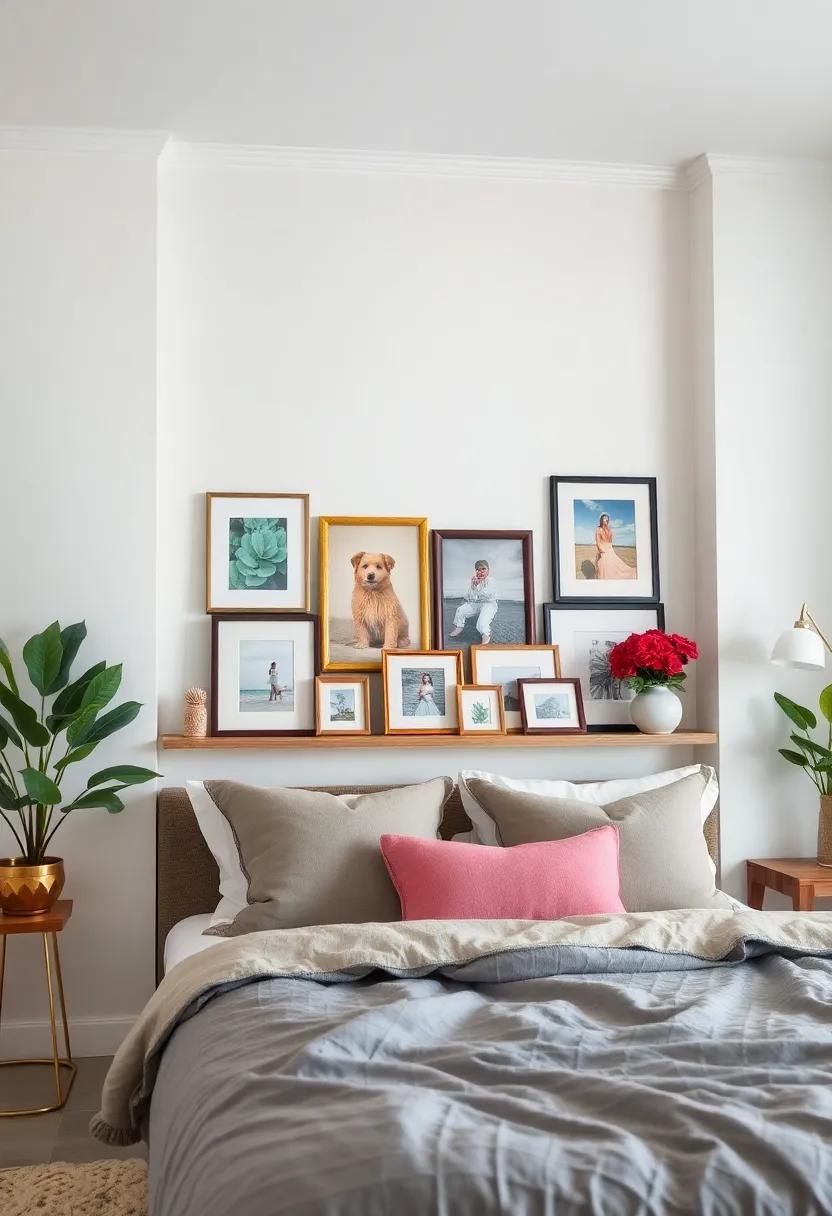 Create a themed gallery: Choose a specific ​color palette ​or theme for your picture frames to curate a​ cohesive look