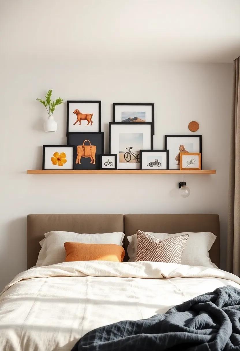 Use ​ledges: ⁤If space allows, install horizontal ledges for a sleek⁣ display​ where you can easily update and rearrange your frames