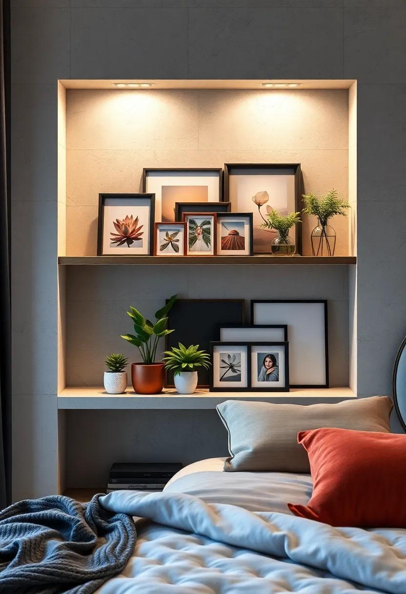 Incorporate‌ plants: Place ‌small potted plants or succulents near your‌ frames to introduce an organic touch and soften the​ overall look
