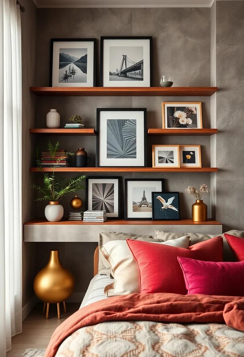 Incorporate ​art ‌prints: ⁢Add a few art‌ prints⁣ alongside your personal photographs to create a more dynamic and artistic display