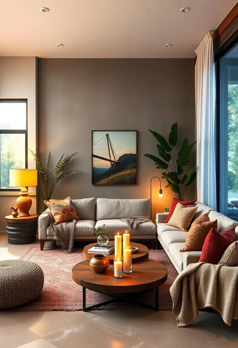 Layered Lighting: Design a dynamic lighting scheme by incorporating candles, fairy lights, and table lamps ​to​ create a warm and inviting ambiance