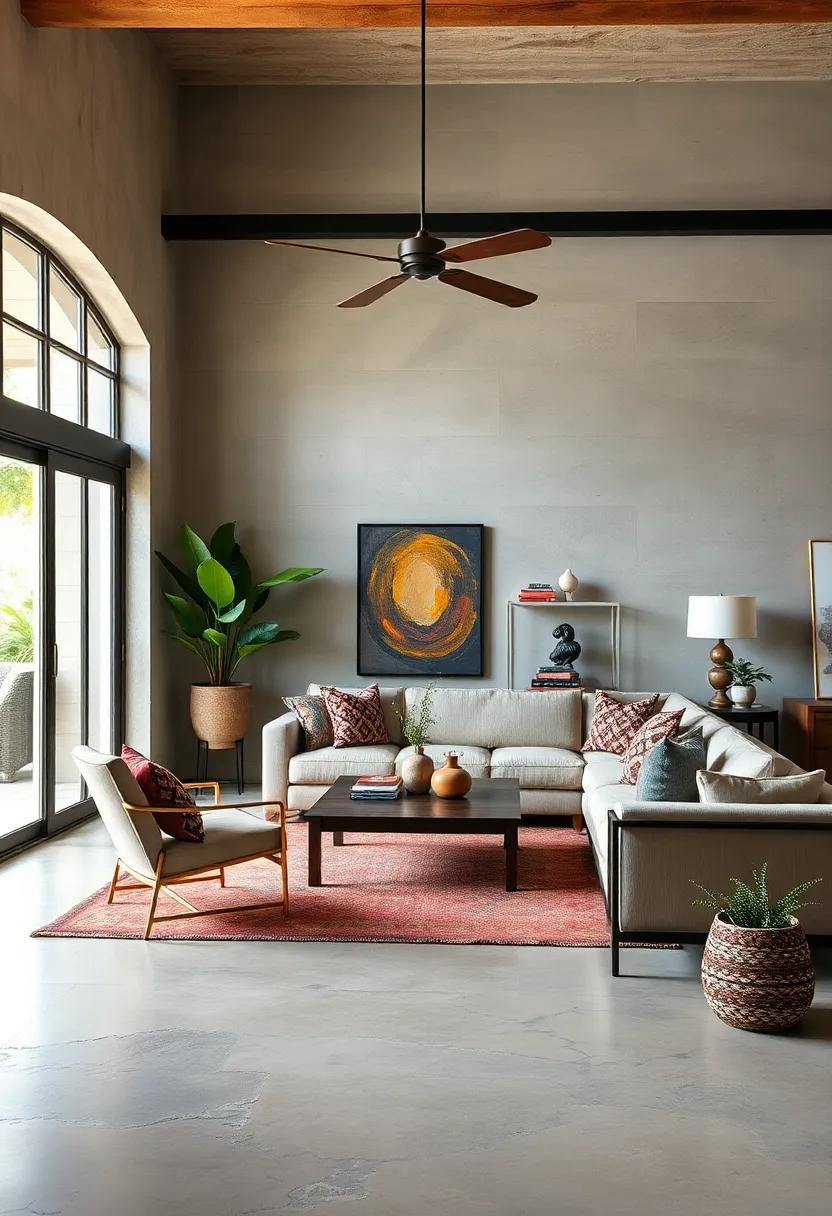 Industrial-Style Furniture: Introduce industrial elements like metal chairs or tables that juxtapose with softer decor for a balanced, eclectic look