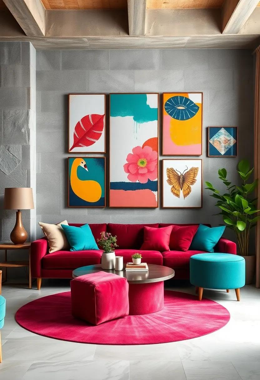 Artful Canvas Prints: Curate a gallery wall filled with colorful canvas prints that express your personality and artistic taste