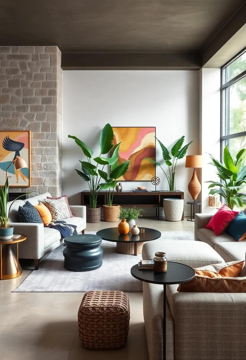 Play with Scale:⁤ Incorporate large, ‌dramatic pieces ⁤alongside‍ smaller accents, such as⁣ oversized⁤ plants next to petite‌ side tables