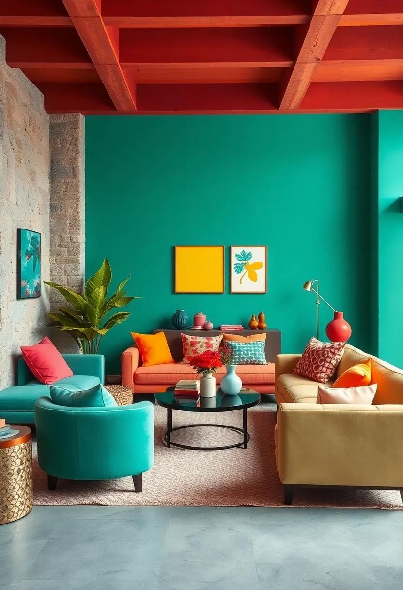 Create Zones⁤ with Color Blocking: ⁢Use ‍painter's tape and different colors to delineate areas within your living space for function and​ flair