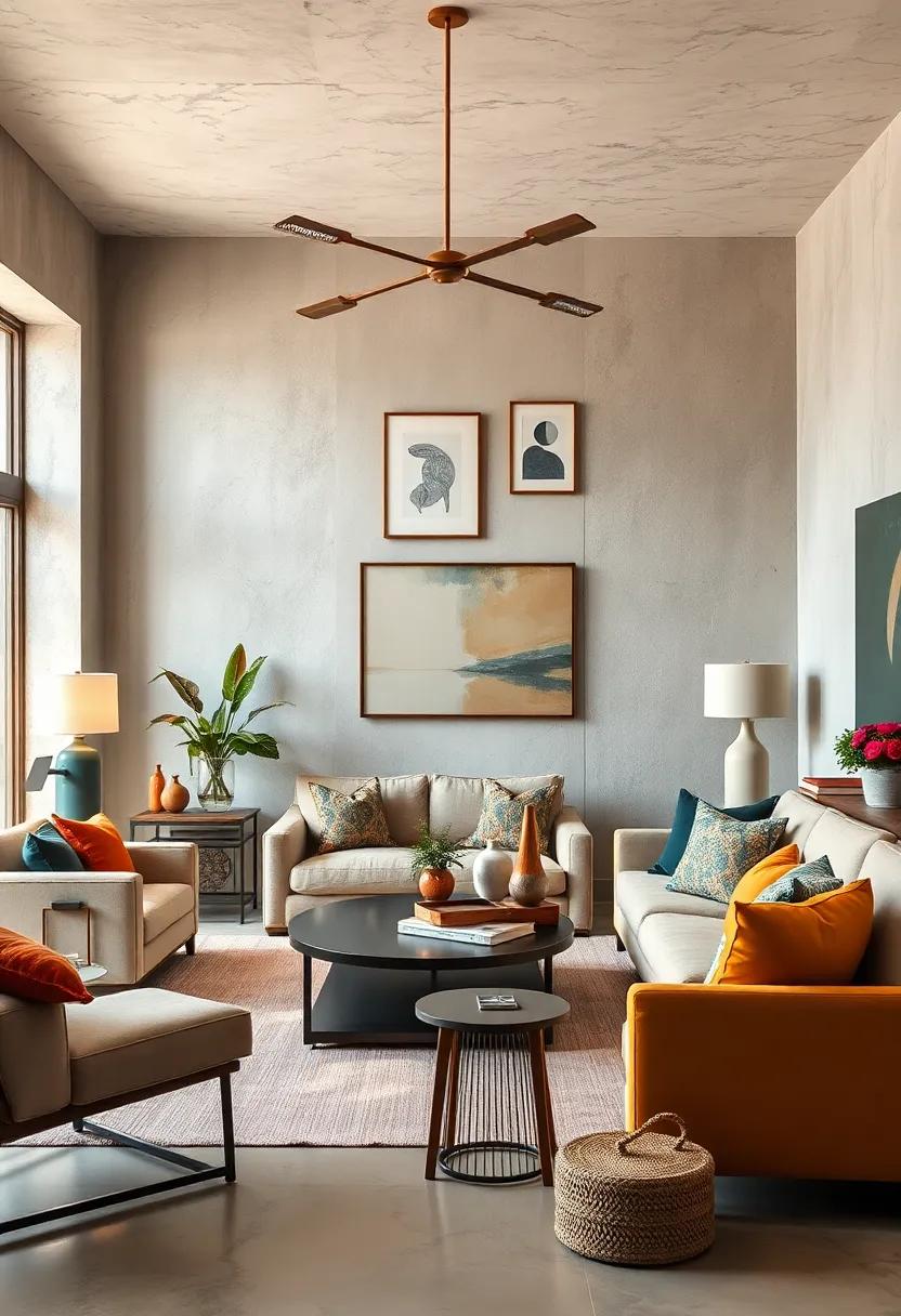 Incorporate Vintage Finds: Hunt for ⁤vintage⁢ pieces at flea markets or thrift stores, adding‌ character and history to your living room décor