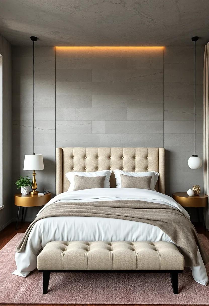 Incorporate a Stylish Headboard: An upholstered or uniquely designed headboard⁢ can elevate your bed's look and create a ‍focal point