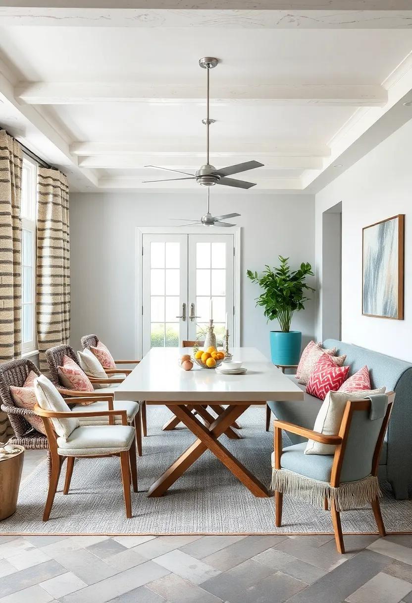 Mix and Match Seating: Use an ⁤eclectic mix ‍of chairs and‌ benches to‍ create a relaxed, lived-in feel that’s⁣ perfect for gatherings