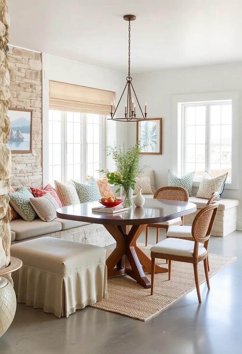 Create a Window Seat: If ‌space​ permits, design ‍a​ cozy nook by⁢ the window with cushions‍ and throws, perfect​ for enjoying meals with⁣ a view