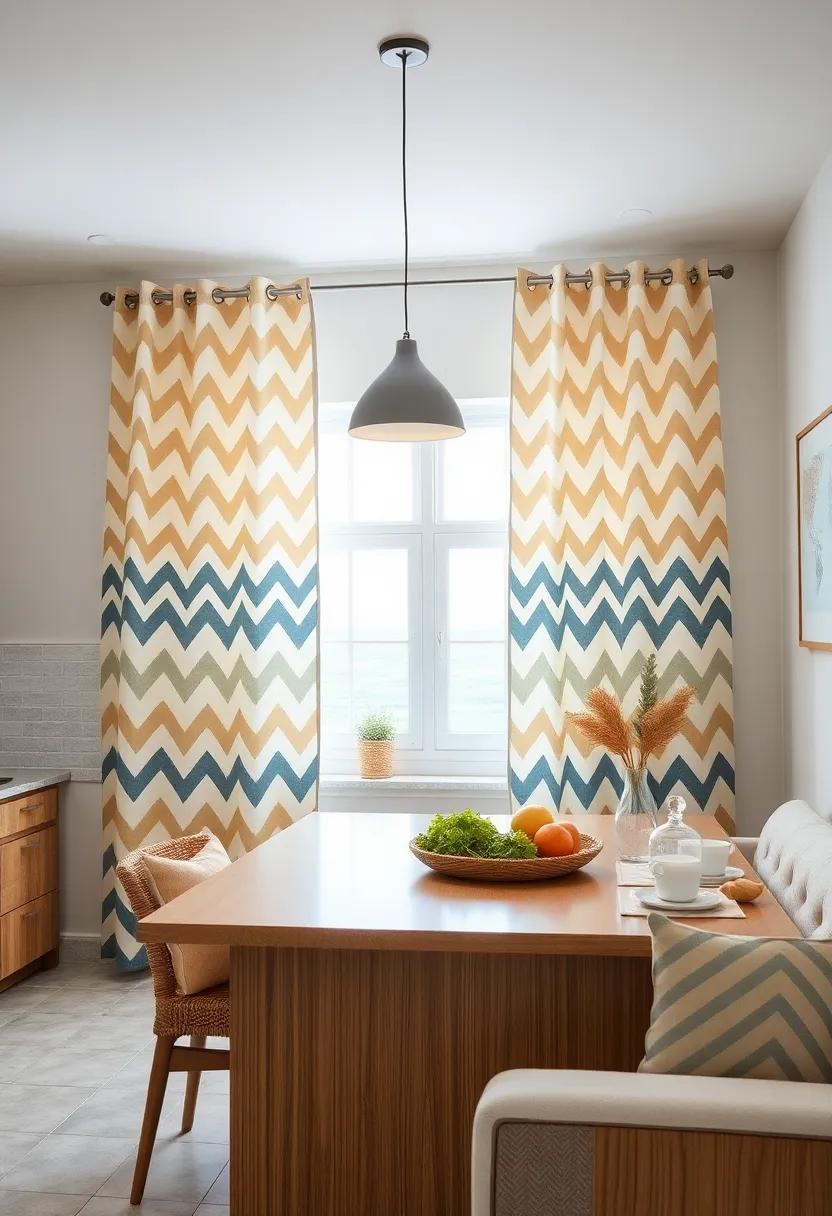 Chevron Waves: Add a​ modern twist with chevron patterns reminiscent of waves ⁢crashing on the shore, perfect for a contemporary coastal⁣ look