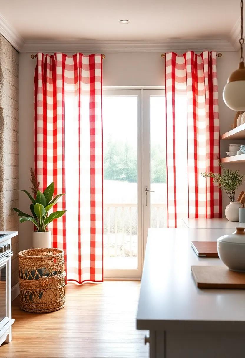 Classic ⁣Gingham Check: Add​ a touch of country‌ charm⁤ with classic red ⁢or blue gingham check curtains, offering a⁣ casual coastal feel